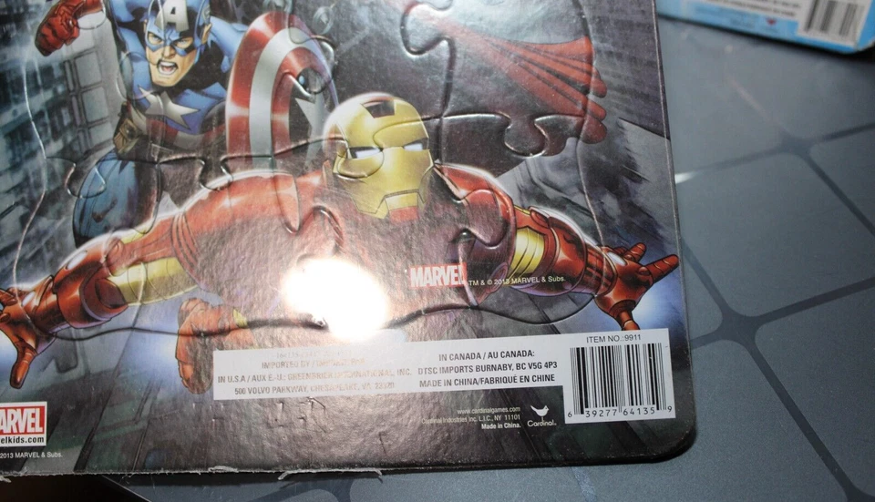 2013 Marvel Avengers Assemble 16 piezas rompecabezas Marvel Kids nuevo envío y devolución gratuitos Foto 4 de 4