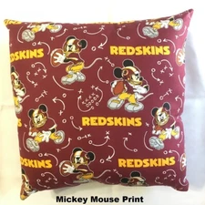 NFL WASHINGTON REDSKINS COMPLETE 15 X 15 COTTON PILLOW - GIFTS 5 Styles 
