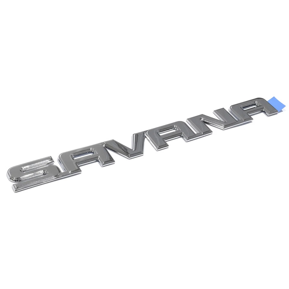 OEM NEW GM 2003-2025 GMC Savana Rear Door Logo Emblem Nameplate Chrome 25727583 - Image 3 of 4