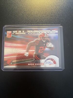 2020 Panini Donruss Elite Full Throttle /349 Nick Chubb #2