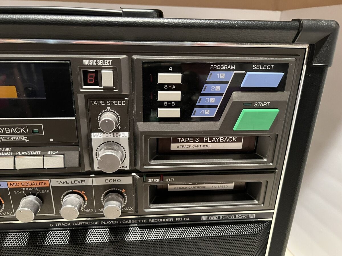 Vintage 1970's Panasonic ® RQ-84 Karaoke System 9 tapes, Mic