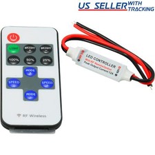 5X 12V Mini Controller Inline Dimmer with RF Wireless Remote for LED Strip Light