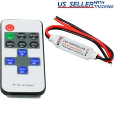 5X 12V Mini Controller Inline Dimmer with RF Wireless Remote for LED Strip Light