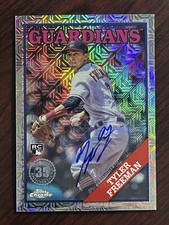 2023 Topps Series 1 Tyler Freeman Silver Pack Refractor Auto #/249 Guardians RC