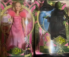 Mattel Wicked Movie Singing Glinda, Elphaba Dolls Wicked.com URL New 2024
