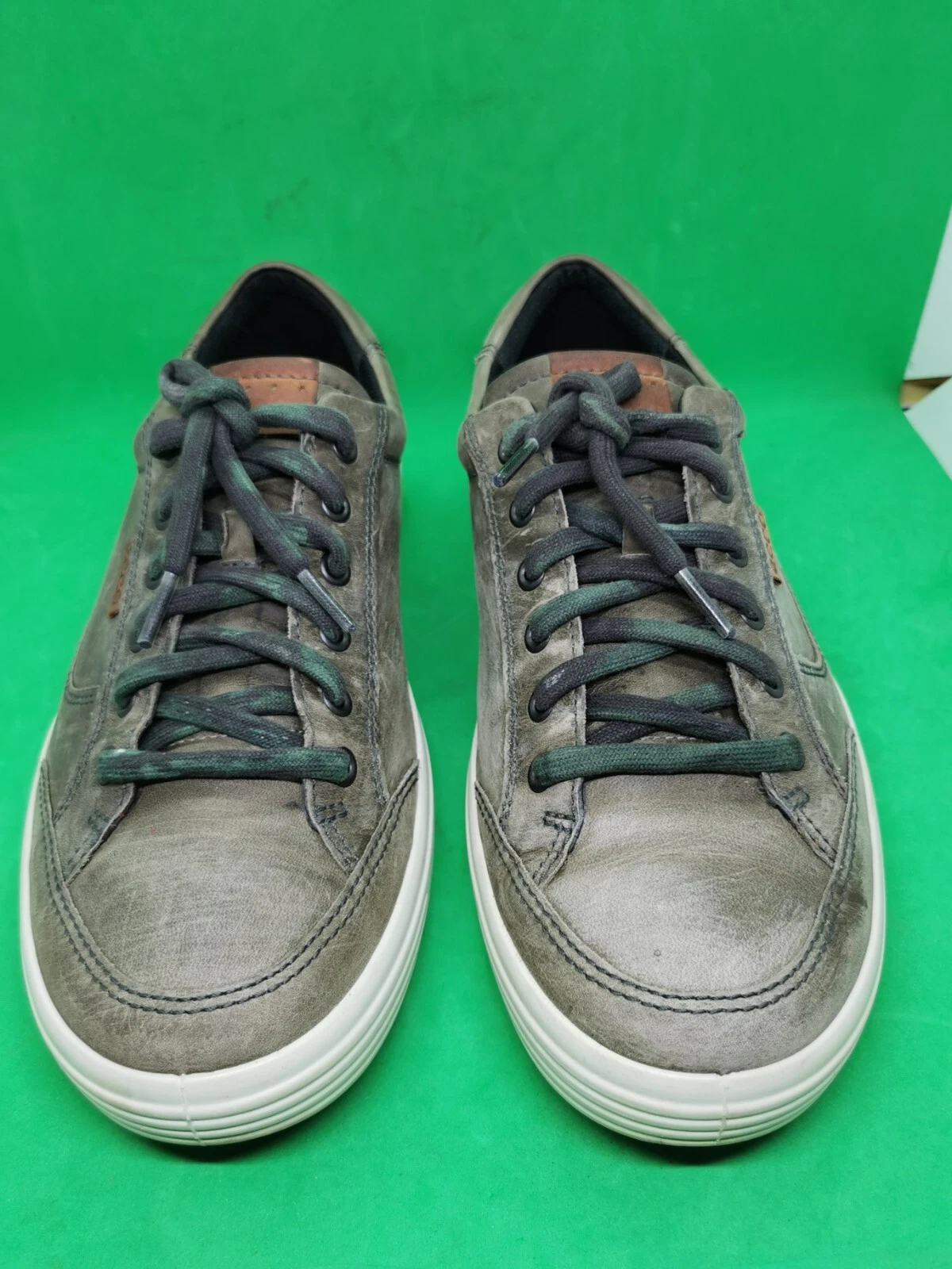 Sneaker casual da uomo Ecco 7 morbide taglia 10 44 marrone chiaro pelle talpa