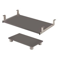 Bestar Connexion Keyboard Tray and CPU Platform Set in Slate