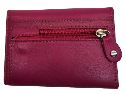Unisex Real Soft Pink Genuine Quality Leather Key Holder Coin Pouch - Picture 8 of 10