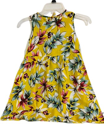 Girls Light Yellow Floral Farm Summer Beach Dress Size 7 free shipping | eBay Girls Light Yellow Floral Farm Summer Beach Dress Size 7 free shipping | eBay