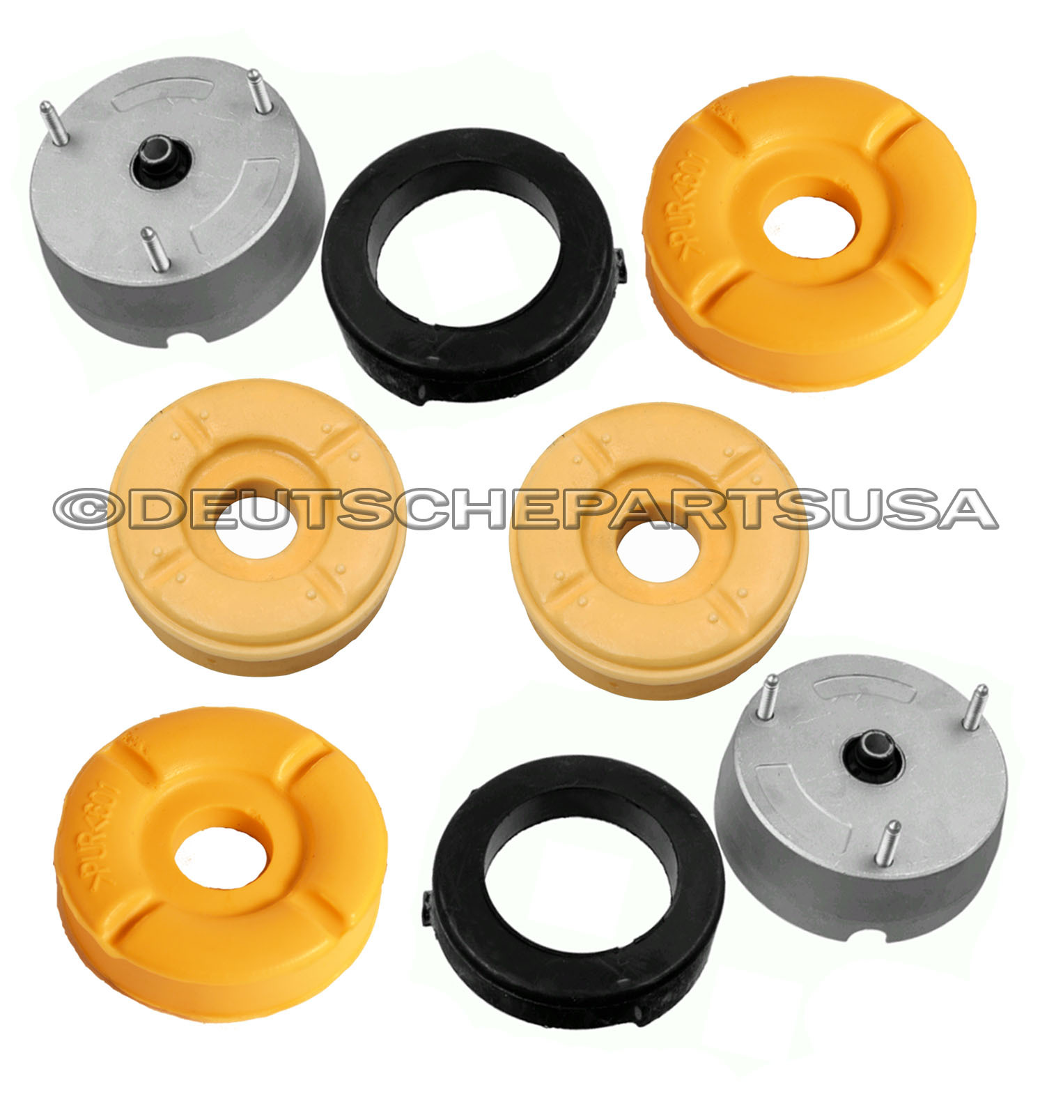 FRONT LR STRUT SHOCK MOUNT MOUNTS SUPPORT UPPER LOWER BUMP STOP BMW E70