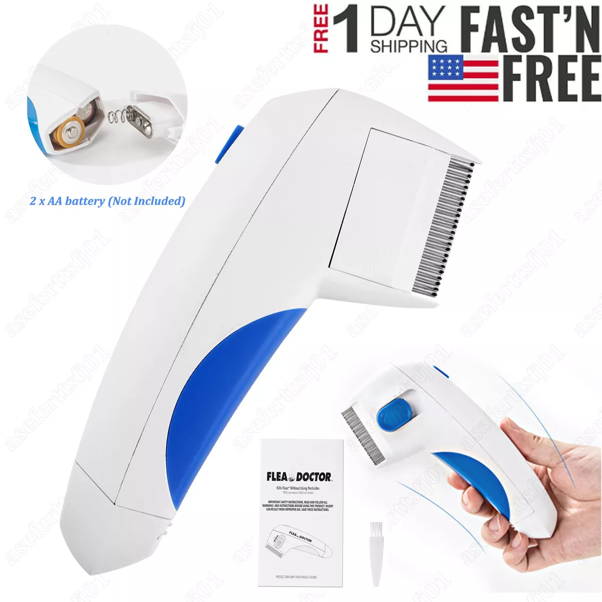 Electric comb sale cat flea removal