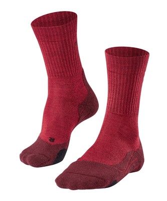 Falke TK2 Explore Wool Damen Wandersocken 1 Paar dunkelrot Merinowolle Polster