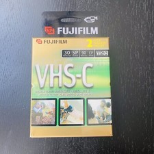 2 Pack FUJIFILM TC-30 Premium High-Grade Cassette Tapes VHS-C Camcorder