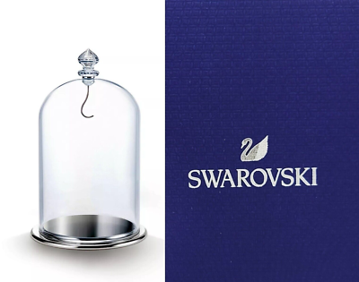 New in Box 100% Authentic SWAROVSKI Crystal Glass Bell Jar Display