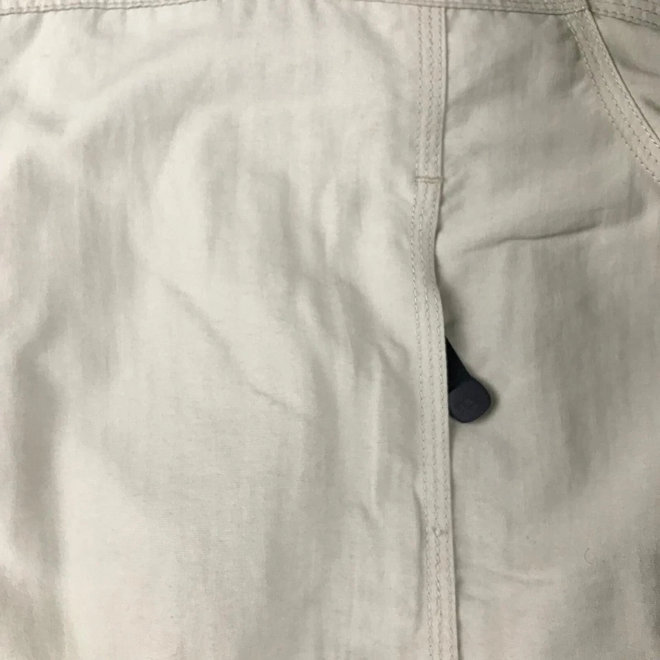 LL Bean Coat Mens Medium Beige Nylon Fleece Lined Full Zip Long Sleeves Jacket - Image 4 of 4