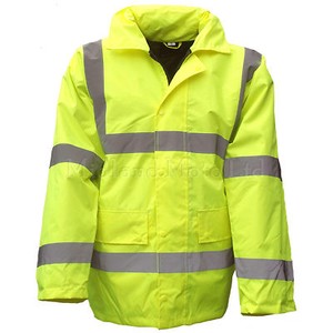 Hi Vis Jacket High Visibility Yellow Waterproof Coat Anorak Parka Viz EN471 | eBay