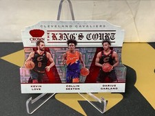 2019-20 Panini Crown Royale The Kings Court Love/Sexton/Darius Garland /49