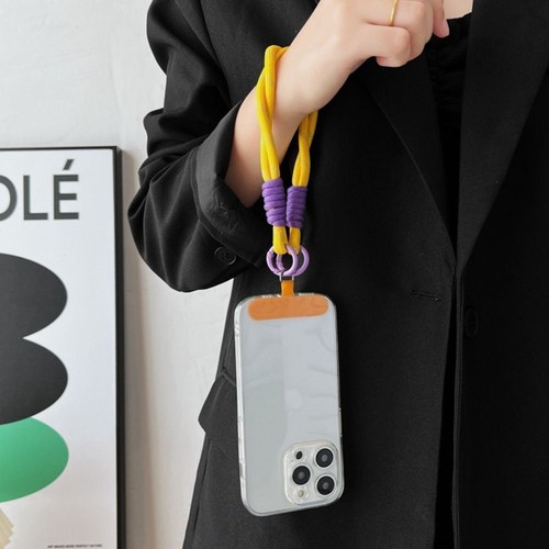 Candy Colors Anti-lost Rope Keychain Phone Wrist Straps Phone Accessories - Photo 9 sur 22