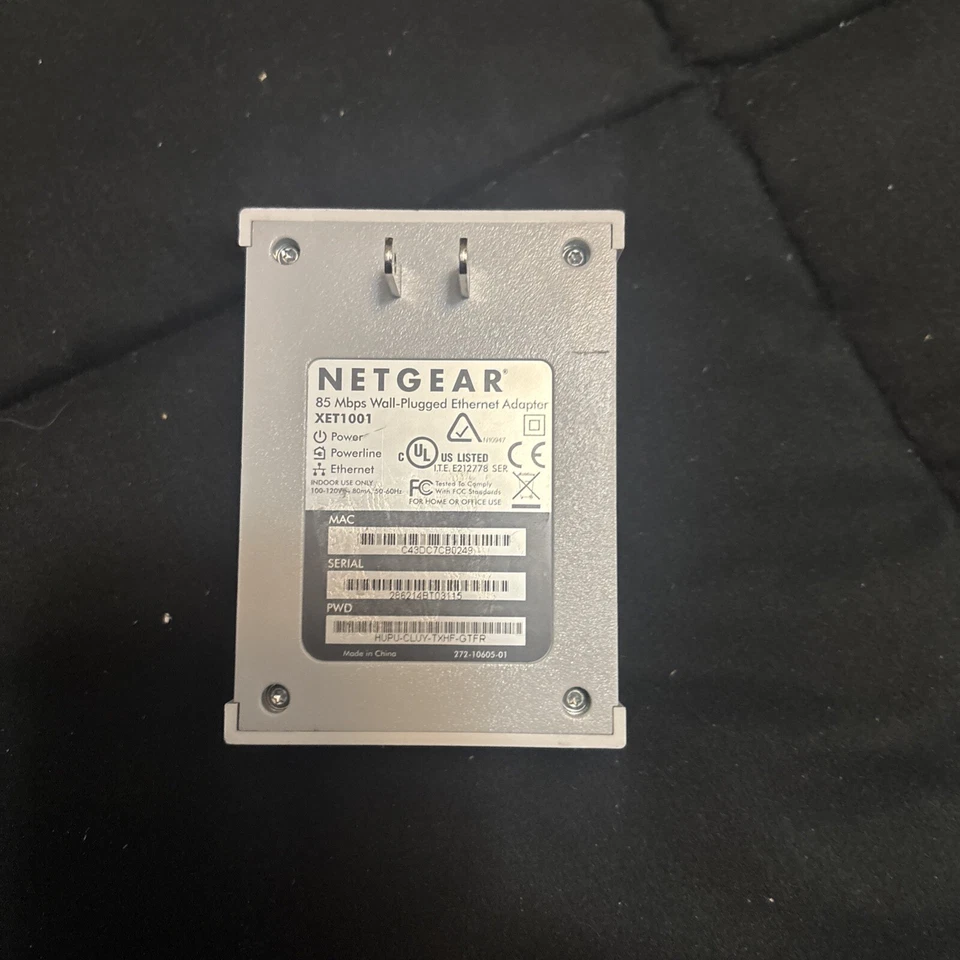 Netgear XET1001 White 85Mbps Wall-Plugged Ethernet Network Adapter - Image 4 of 4