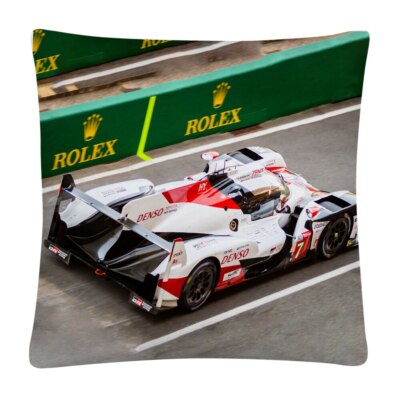 Taie d'oreiller housse de coussin voiture de course     45x45 cm 