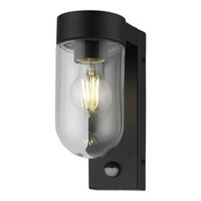 Modern Motion Sensor Outdoor Security Light IP44 PIR Porch Wall Light Black