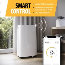 Tristar Smart Dehumidifier 16L Electric White Timer Portable For Mould Moisture