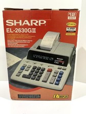 New Sharp EL-2192GII Printing 12 Digit Calculator Open Box  Still In Plastic