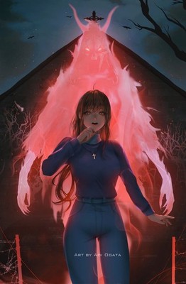 Anime girls aoi ogata original characters horror Custom Gaming Mat 11x17 Poster