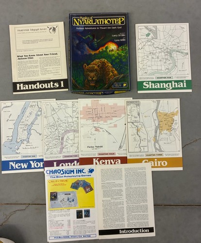 Vintage Chaosium Call of Cthulhu 1-5.5 Ed Masks of Nyarlathotep