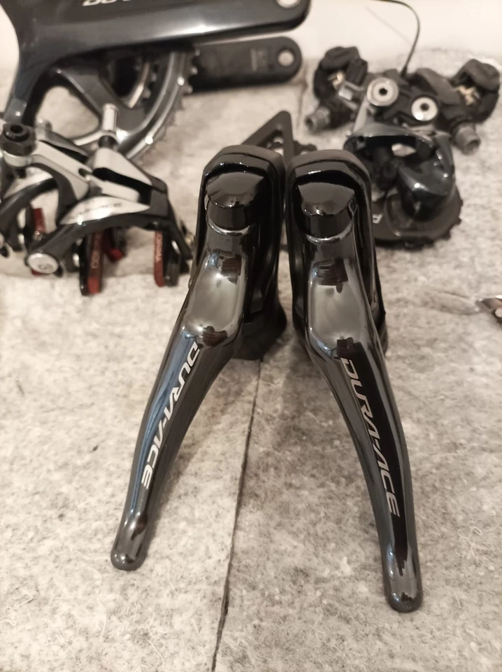 Shimano Dura Ace R9100 groupset 11 speed road bike black/silver CERAMICSPEED - Immagine 2 di 4