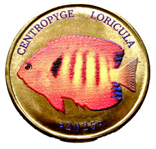 Labuan Island 2025 5 Ringgit World Fauna - Centropyge Loricula Fish Coloured