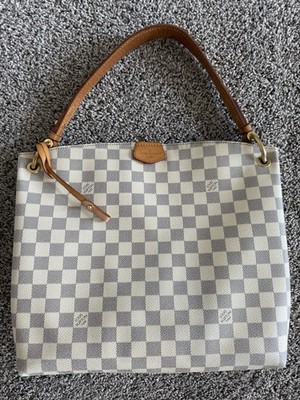 Louis Vuitton Graceful PM Tote Damier Azur Canvas