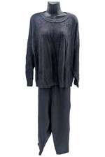 Barefoot Dreams CozyChic Ultra Lite Top w/Malibu Pant Lounge Set Black