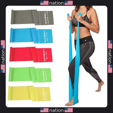 5 Pcs Latex-Free Resistance Bands Set for Pilates, Yoga  Exercise - Unisex