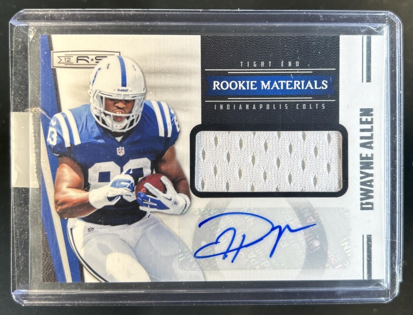 Dwayne Allen Panini Rookies & Stars #233 Autograph Jersey