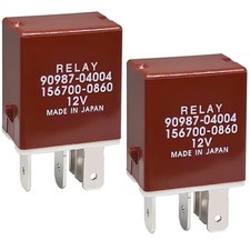  Set of 2 , 156700-0860 40A 12VDC 5Pins Plug-in Multipurpose Automotive Relay