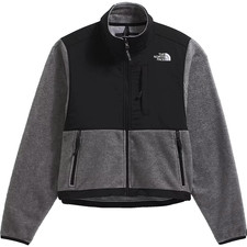 The North Face Retro Denali Fleece Full Zip Jacket Womans Heather Grey Large