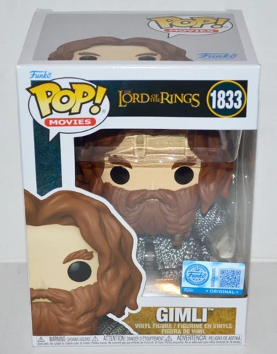 Funko Pop! Movies: Lord of the Rings Gimli Armor #1833 Shop Exclusive MINT🔥