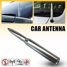 50Cal Silver Truck Bullet Antenna Replacement For Ford F150 F250 F350 Super Duty