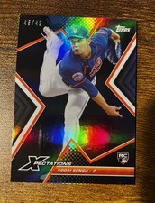 2023 Topps Xpectations Iridescent Foil /49 Kodai Senga #16 RC Mets