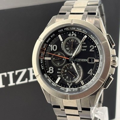 Citizen AT8165-51E Watch Titanium Black 42mm Analog Display Box Included