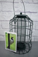 Backyard Essentials Petite Caged Seed Bird Feeder BE161 Green - NEW