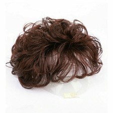 100 Human Hair Wig Natural Curly Hairpiece Topper Top Clip Short Wigs for Women