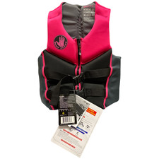 Body Glove Women's Segmented USCG Approved PFD Life Jacket, Black/Pink XL 