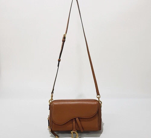 Sac bandoulière Dior double pochette selle SKU12345 130585063