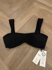 Marks and Spencer Non Wired Bikini Top Size 14 Black