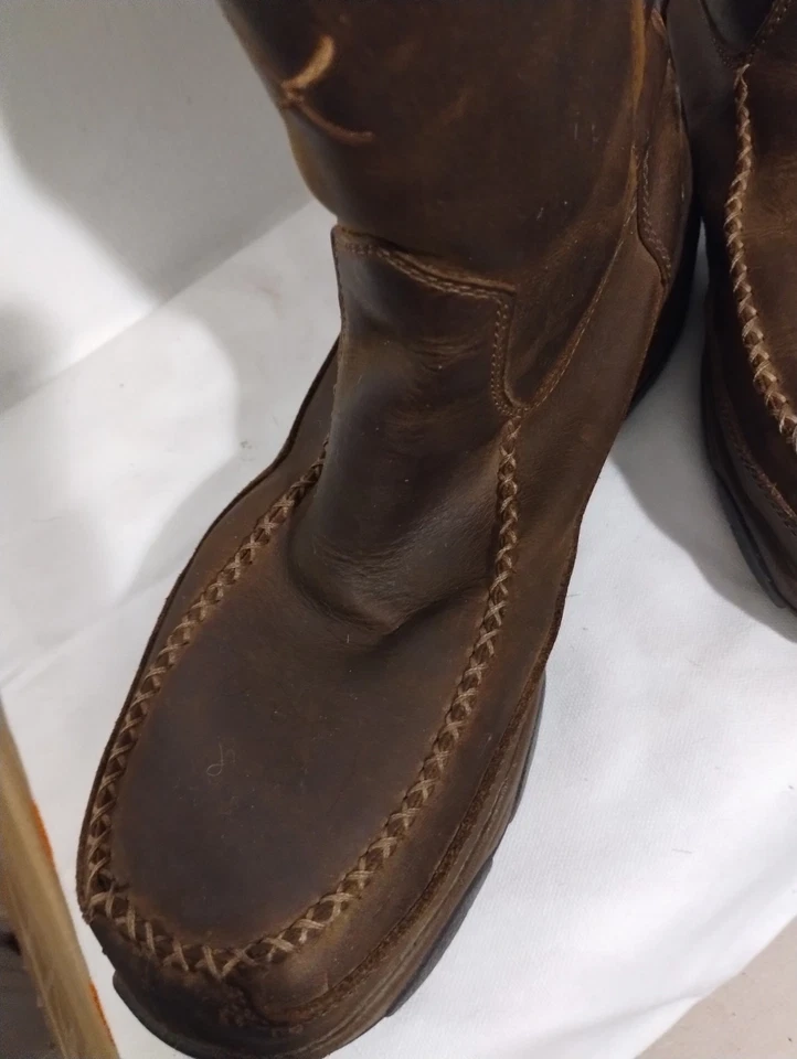 Twisted x Men's Brown Leather Work Boots Steel Toe Size10m - Image 4 of 4