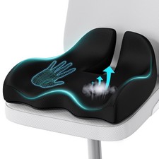 Extra Large Memory Seat Cushion for Office Chair Pressure Relief Sciatica  T...