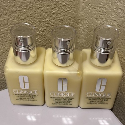 3- Clinique Dramatically Different Moisturizing  gel  with Pump New 4.2 oz