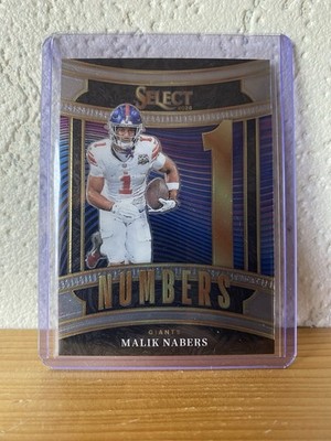 2025 Panini Select Malik Nabers Numbers #25 New York Giants